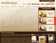 Tablet Screenshot of blessingshotel.com